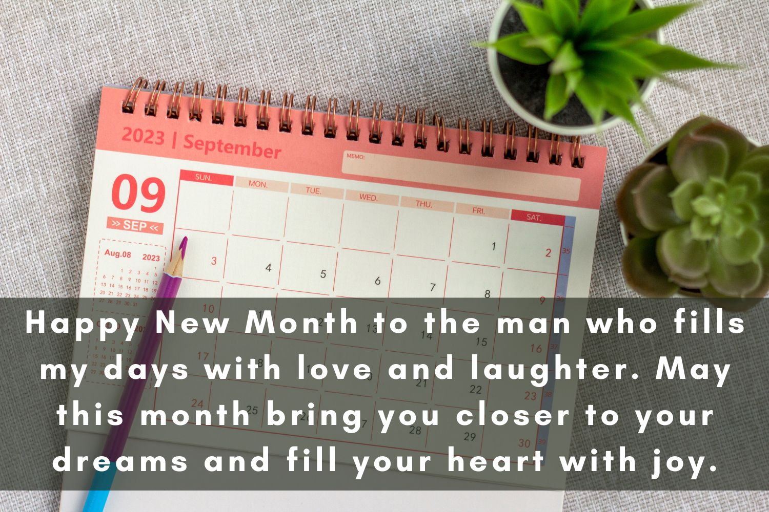 happy new month wishes and prayers for him