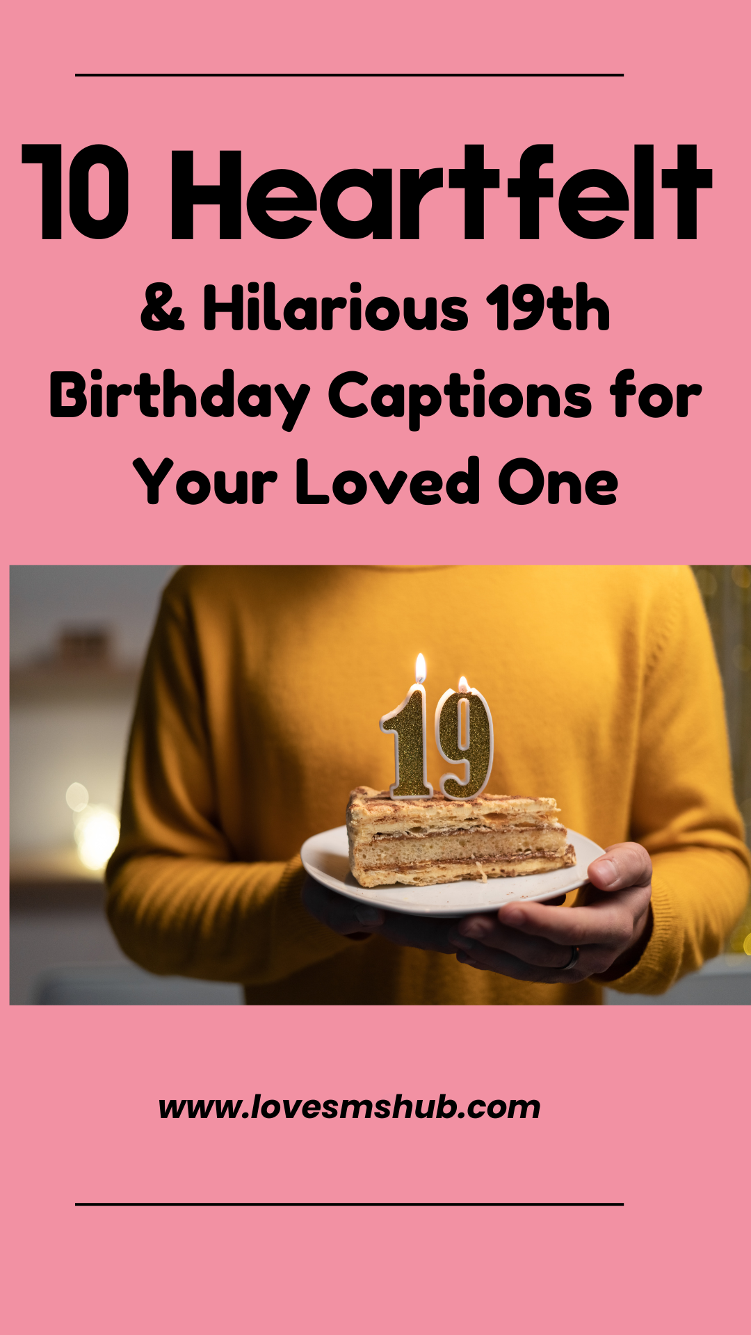 and Hilarious 19th Birthday Captions for Her